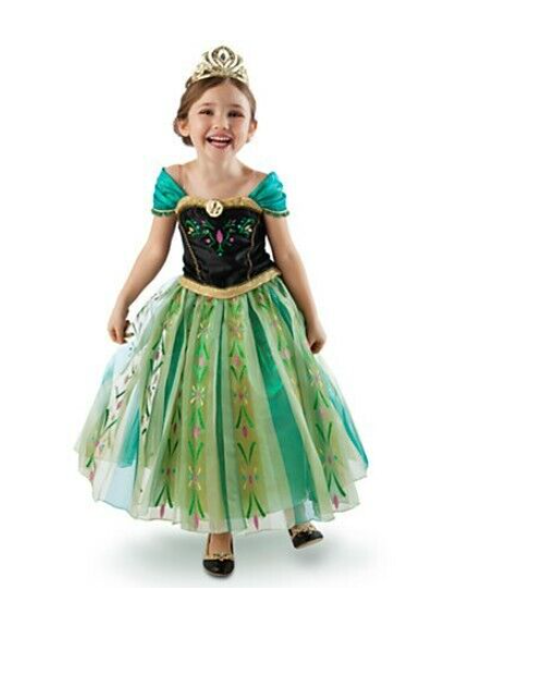 Girl Anna Frozen Costume Dress Party with size 100 110 130 140 150 New Au