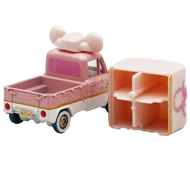 Tomica Takara Tomy Disney Minnie Mouse Spring Flower Minivan Truck Alloy Diecast