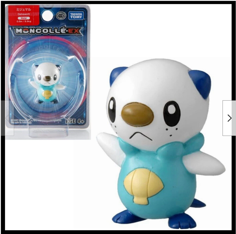 EX-37 Oshawott Asia Pokemon action figures Takara Tomy Moncolle cards MC EX
