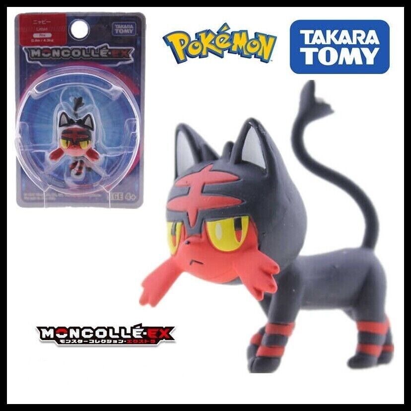 Moncolle FG Pokemon MC EX Figure - 10 Litten (Asia VER.) doll cards toy New AU