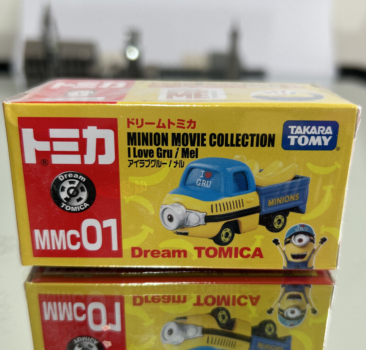 Takara Tomy Dream Tomica MMC-01 Minion Movie Collection I Love Gru Mel Diecast