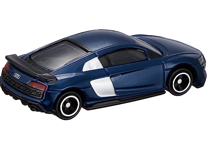 Tomica Takara Tomy #38 Audi R8 Coupe 50 anniversary blue Diecast Metal Model Car
