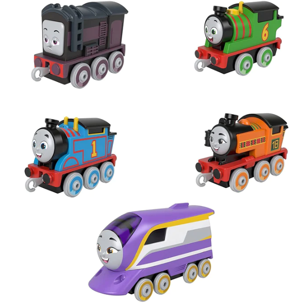 THOMAS AND FRIENDS TRAINS 5 PACK & Fisher Price Diecast Percy Kana Nia Diesel