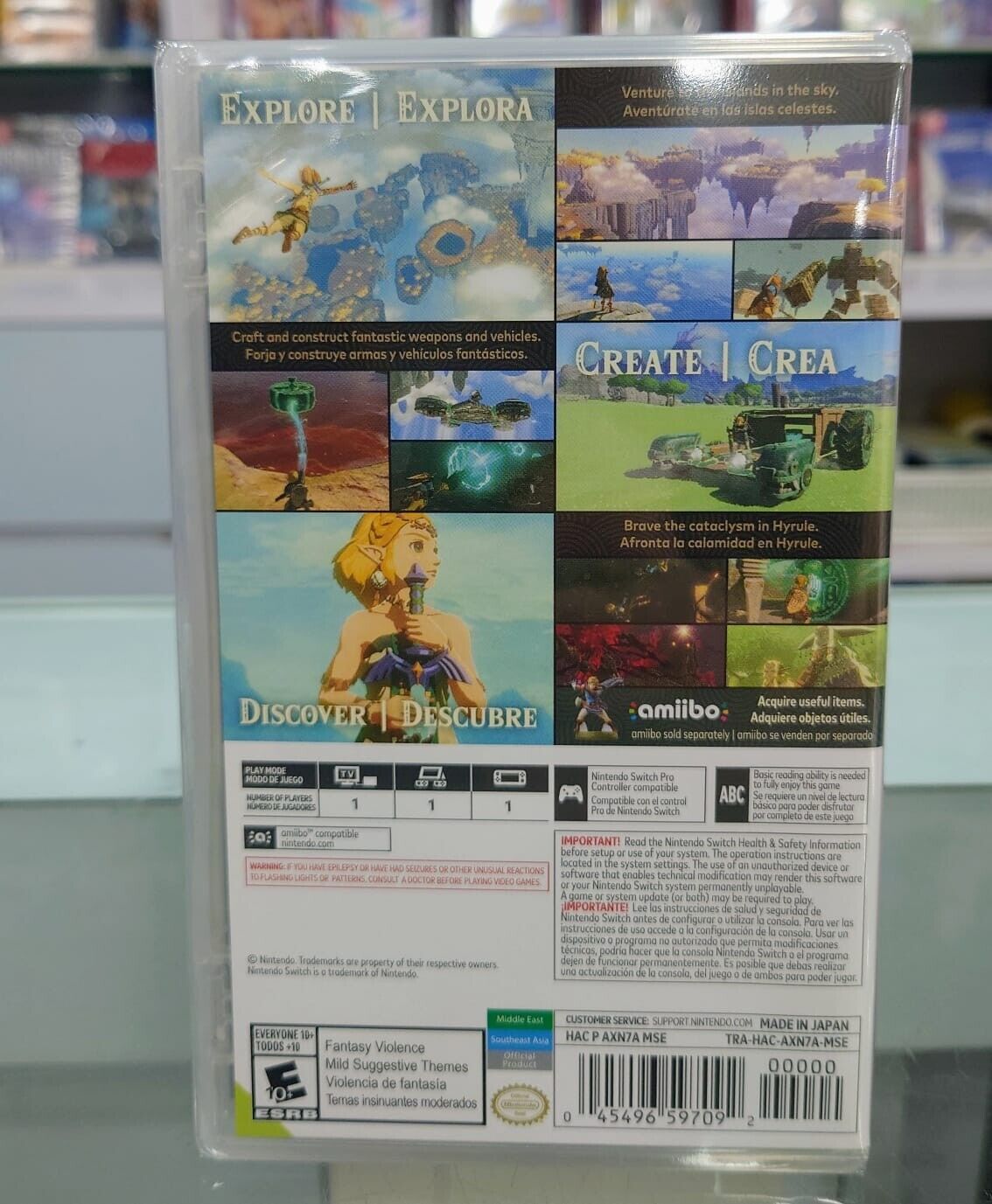 The Legend of Zelda Tears of The Kingdom Switch Nintendo Video Games US NEW Eng