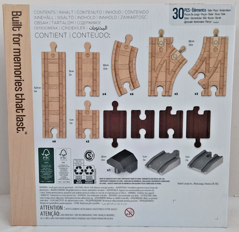 THOMAS & Friend WOODEN RAILWAY EXPANSION CLACKETY Track Pack Extension Train and