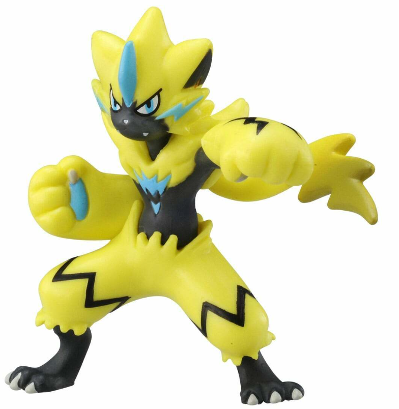 MS-09 Zeraora Pokemon action figures Takara Tomy Moncolle cards MC EX