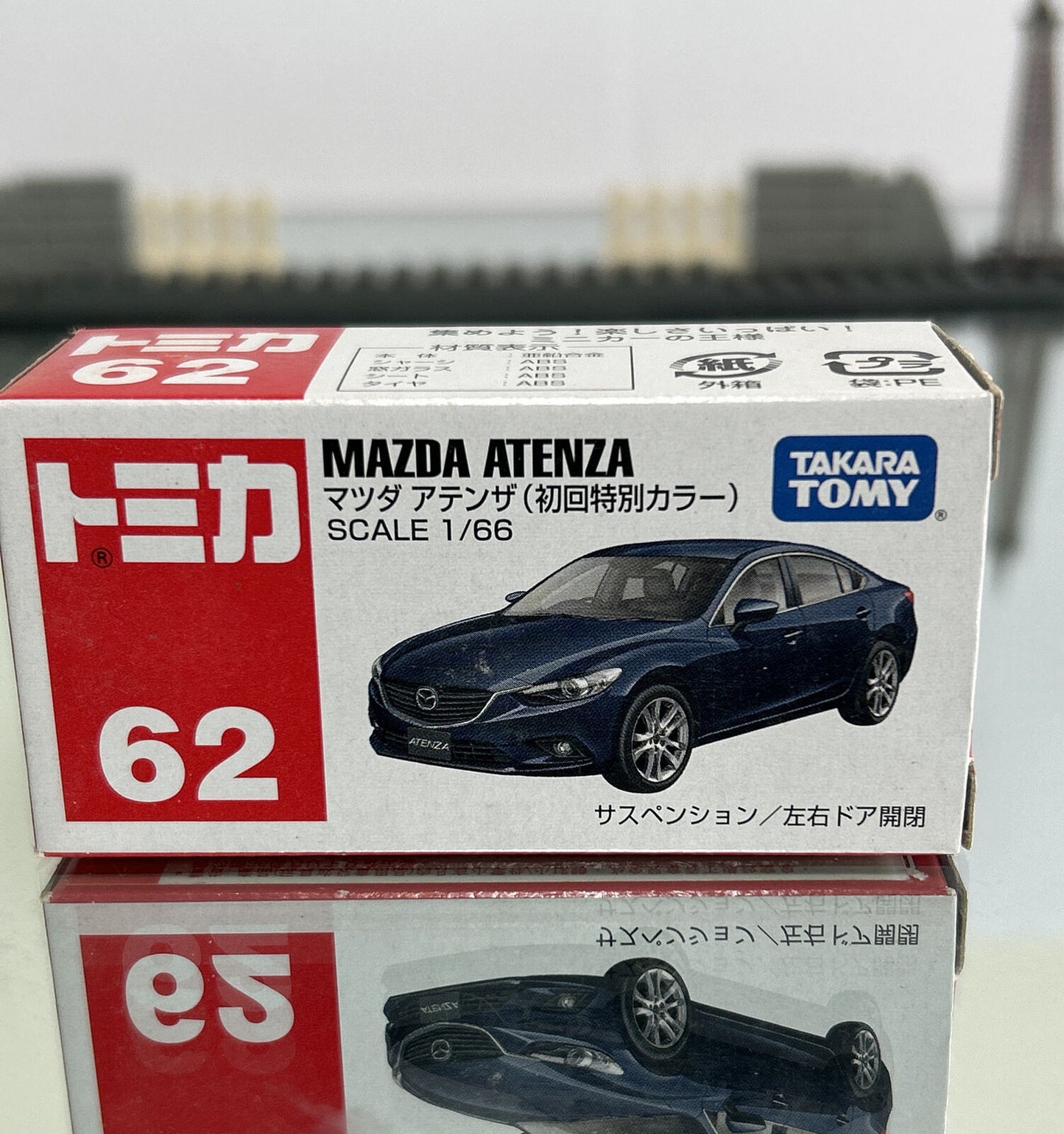 Tomica Takara Tomy #62 Mazda Atenza No. 62 Blue Toy Gift Diecast Model Car NEW !