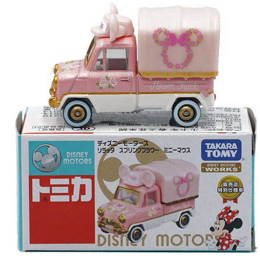Tomica Takara Tomy Disney Minnie Mouse Spring Flower Minivan Truck Alloy Diecast