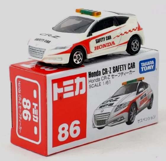 TAKARA TOMY TOMICA NO.86 HONDA CR-Z SAFETY CAR SCALE 1/61 Diecast Metal Model