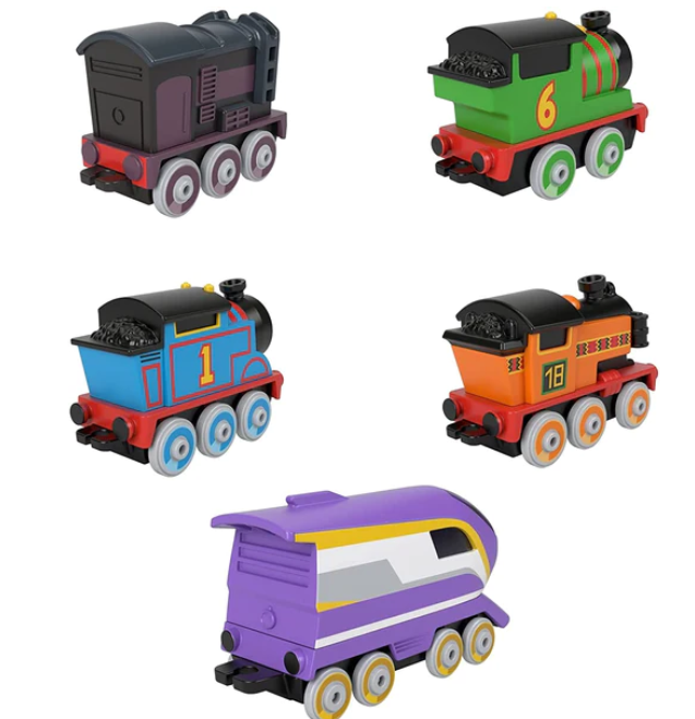 THOMAS AND FRIENDS TRAINS 5 PACK & Fisher Price Diecast Percy Kana Nia Diesel