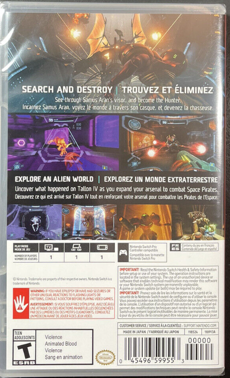 Metroid Prime Remastered - Nintendo Switch US game English AU NEW