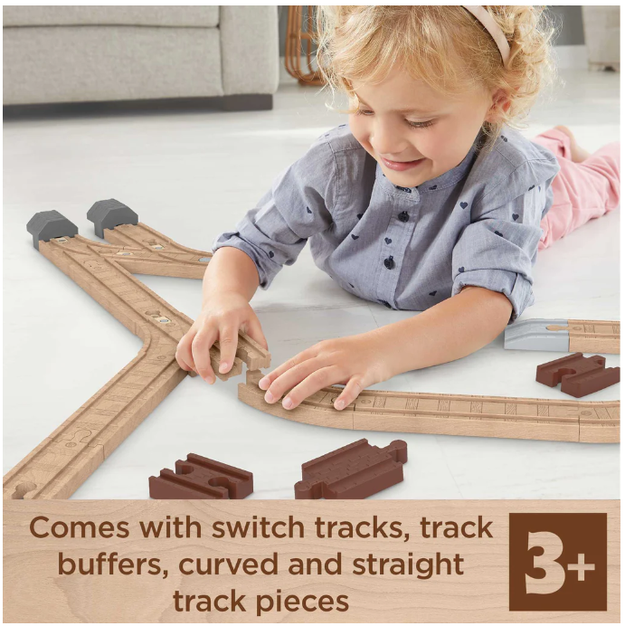 THOMAS & Friend WOODEN RAILWAY EXPANSION CLACKETY Track Pack Extension Train and