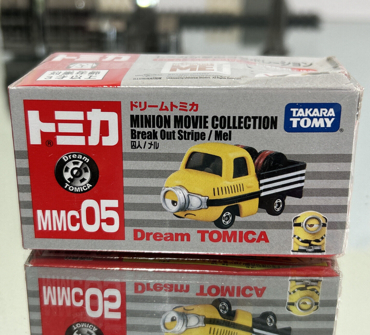 Takara Tomy Dream Tomica MMC-05 Minion Collection Break Out Stripe Mel Diecast