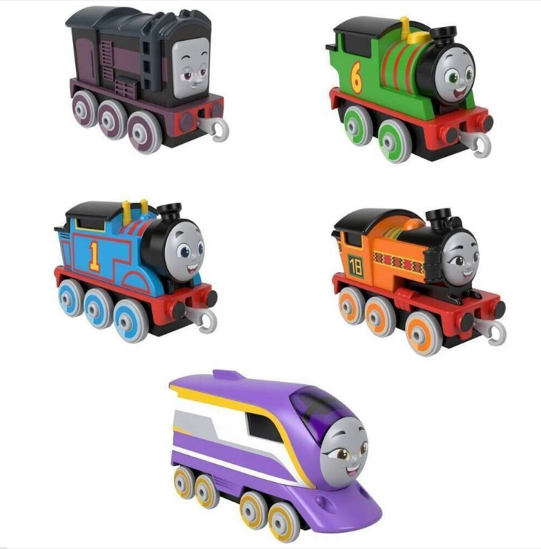 THOMAS AND FRIENDS TRAINS 5 PACK & Fisher Price Diecast Percy Kana Nia Diesel